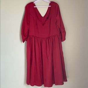 Red formal dress
